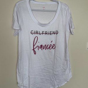 Women's Large Fiancée Shirt